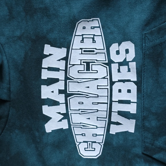 OKIE DOKIE TODDLER BOYS 2 PIECE TEAL TIE DYE HOODED OUTFIT SIZE 2T - Picture 3 of 7